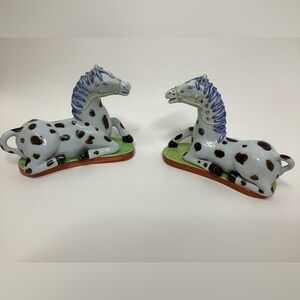 Nelson Rockefeller Collection Mottahedeh Chinese Export Porcelain Horses Chi en